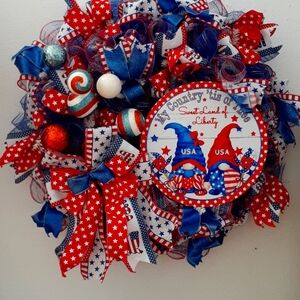 4th of july wreath